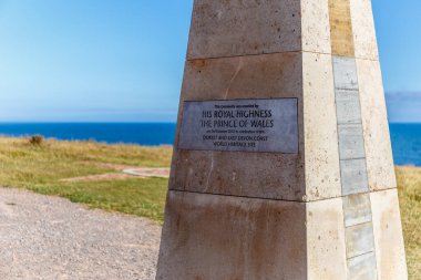Jurassic sahil kıyısı (Devon), İngiltere 'de seyahat
