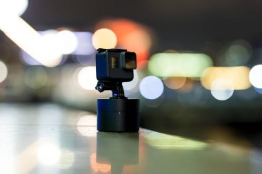 Londra, İngiltere 'de aksiyon kamerasında çekim zamanı