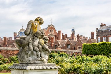 Sculpture in Rose garden of Hampton Court clipart