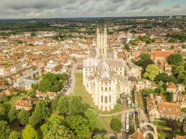 Canterbury Manzarası Yazın Kent, İngiltere