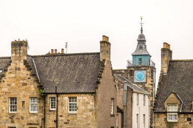 Stirling, İskoçya, İngiltere 'nin eski gotik merkezinin detayları.