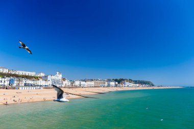 Hastings, İngiltere 'nin hava görüntüsü.