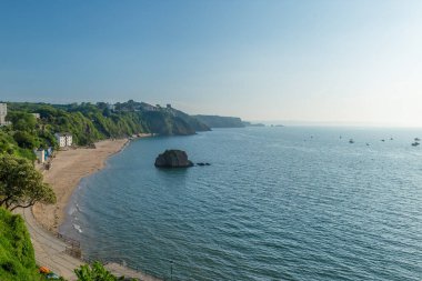 Tenby, Galler 'de yaz sabahı