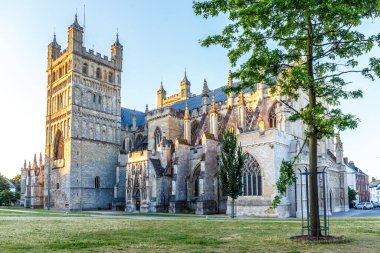 Exeter 'in Eski Merkezinde Seyahat (Devon), İngiltere