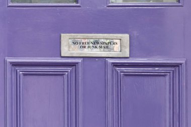Kapıda gereksiz posta önlemi yok, Londra, İngiltere