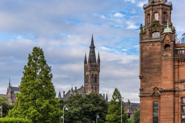 İskoçya, İngiltere 'deki Merkez Glasgow manzarası