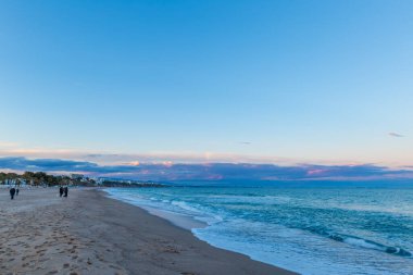 İspanya, Miami Platja 'da gün batımı