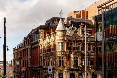 Birmingham şehir merkezi Sonbaharda, İngiltere