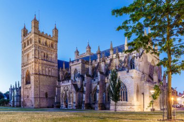 Exeter 'in Eski Merkezinde Seyahat (Devon), İngiltere