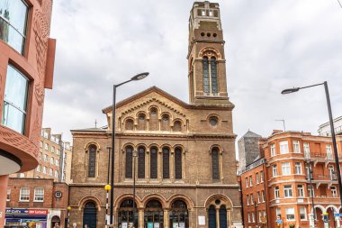 Westminster Kilisesi bulutlu bir gün, İngiltere