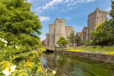 Canterbury Manzarası Yazın Kent, İngiltere