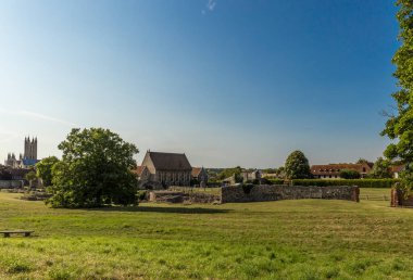 Canterbury Manzarası Yazın Kent, İngiltere