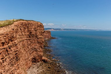 Jurassic sahil kıyısı (Devon), İngiltere 'de seyahat