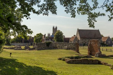 Canterbury Manzarası Yazın Kent, İngiltere