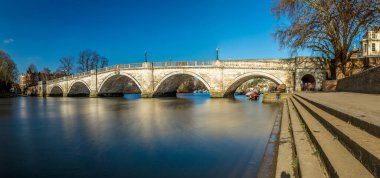 Richmond kış sabahı, Londra, İngiltere 'de uzun süre maruz kalma üzerine