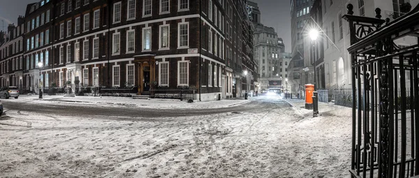 Westminster Besneeuwde Nacht Londen Verenigd Koninkrijk — Stockfoto