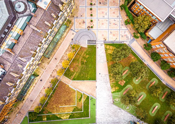 Aerial View Manchester Autumn United Kingdom — Stock Photo, Image