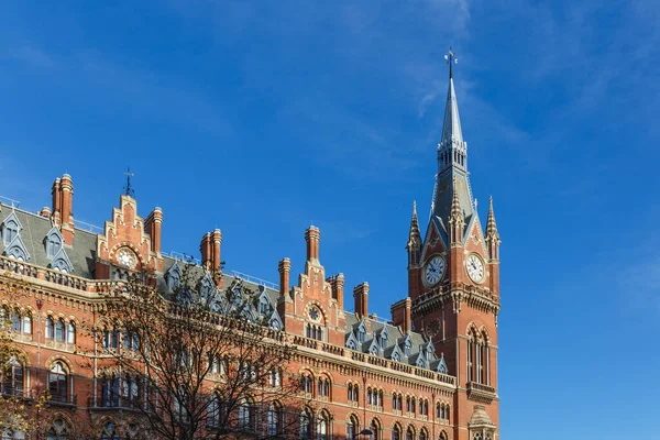 Estación Tren Saint Pancras Invierno Londres Inglaterra — Foto de Stock