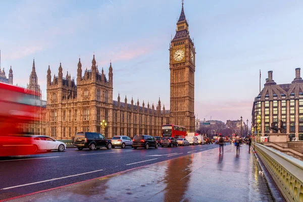 Casa Parlamento Início Manhã Inverno Londres — Fotografia de Stock