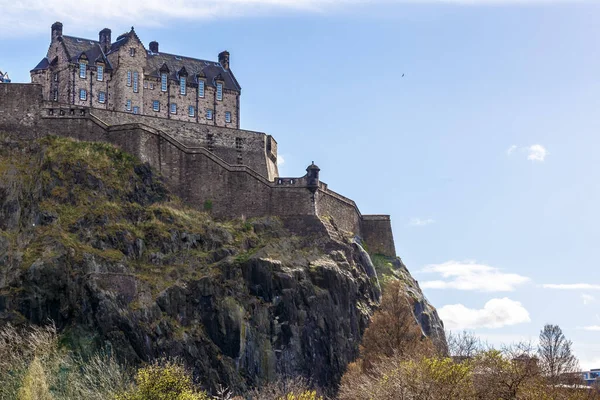 Old center of Edinburgh in spring