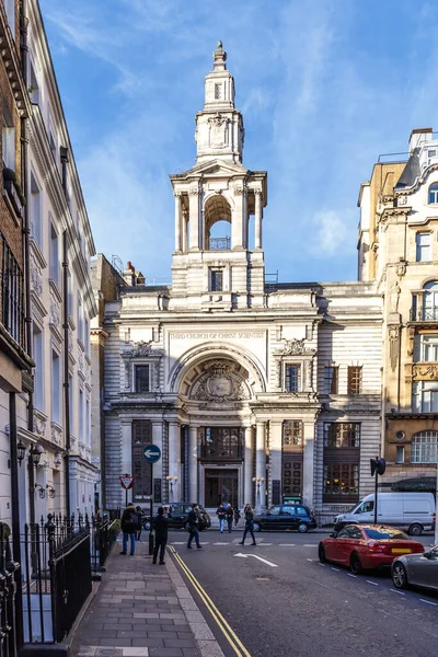 ロンドンのメイフェアにあるキリスト科学者の第三教会 — ストック写真