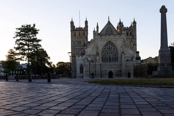 Travelling Old Center Exeter Devon — Stock Photo, Image