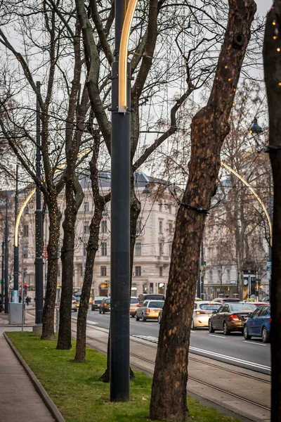 Święta Bożego Narodzenia Wiedniu Austria Schubertring — Zdjęcie stockowe