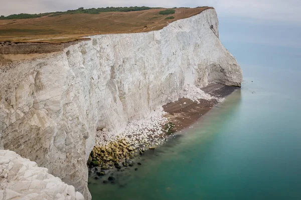 Utsikt Över Krita Klippor Nära Seaford South Downs Storbritannien — Stockfoto