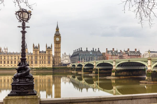 Big Ben Camere Del Parlamento Lunga Esposizione Londra — Foto Stock