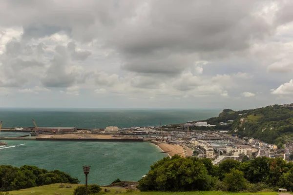 Vue Sur Manche Depuis Port Douvres Angleterre — Photo