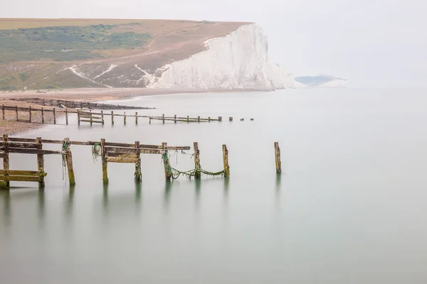 Long Exposure View Seven Sisters Southy Downs — Stock Photo, Image