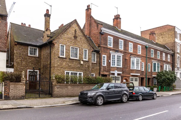 Casa Residencial Chelsea Inverno Londres — Fotografia de Stock