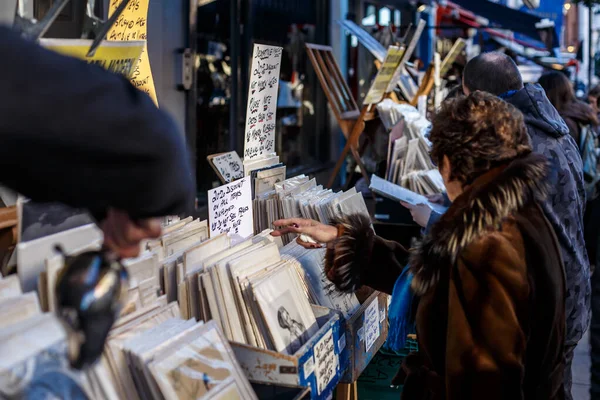 Portobello Market Winter London — Stock Photo, Image