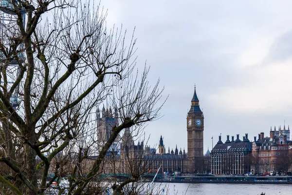 Big Ben Und Böschung Frühen Morgen London — Stockfoto