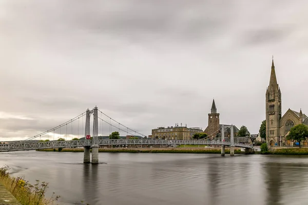 Yazın Bulutlu Havada Inverness Skoçya Ngiltere — Stok fotoğraf