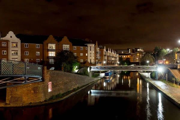 Birmingham Ngiltere Gece Vakti — Stok fotoğraf
