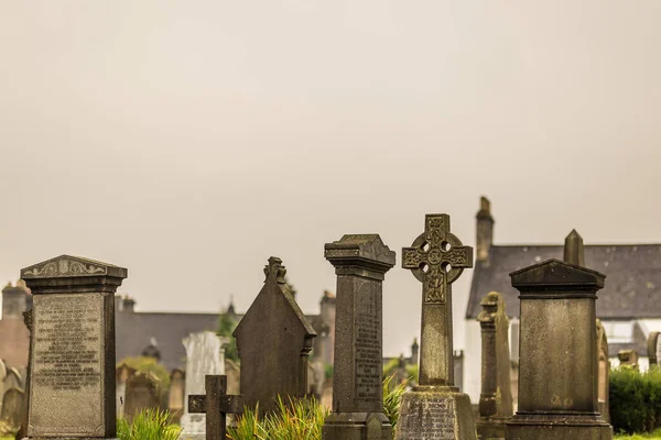 Detalles Del Antiguo Cementerio Gótico Escocia Reino Unido — Foto de Stock