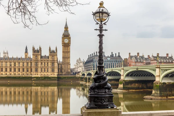 Big Ben Camere Del Parlamento Lunga Esposizione Londra — Foto Stock