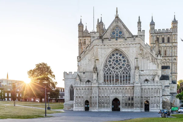 Travelling Old Center Exeter Devon — Foto de Stock