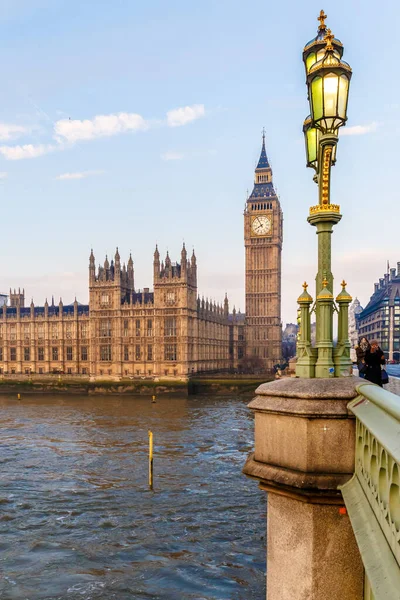 Casa Parlamento Início Manhã Inverno Londres — Fotografia de Stock