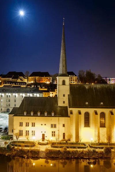 Vista Serale Neumunster Nella Lussemburgo Europa — Foto Stock