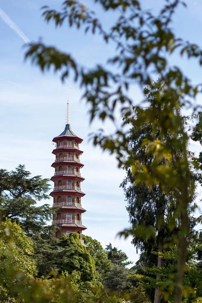 Παγόδα Στο Kew Garden Λονδίνο — Φωτογραφία Αρχείου