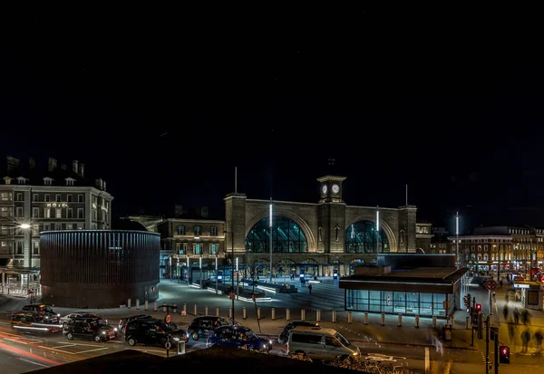 Kings Cross Station Noche Londres Reino Unido —  Fotos de Stock