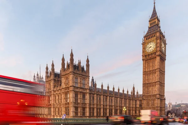 Casa Parlamento Início Manhã Inverno Londres — Fotografia de Stock