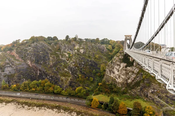 Clifton Bridge Autumn Bristol England — Stock Photo, Image