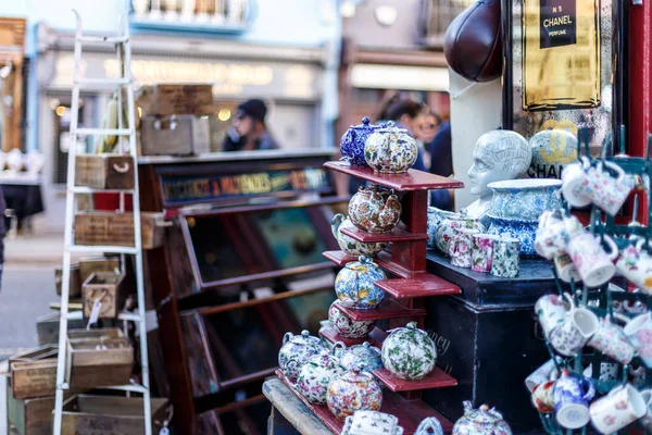 Mercado Portobello Invierno Londres — Foto de Stock