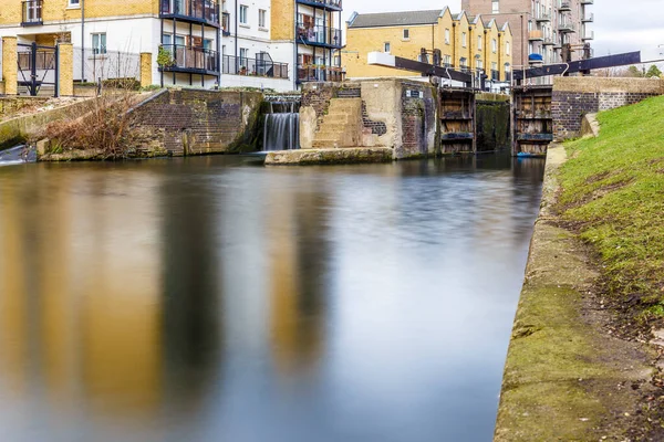 Naibin Kanalı Kışın Londra Uzun Süre Açıktır — Stok fotoğraf