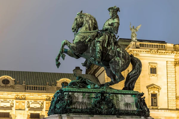 Hofburg Noite Viena Áustria — Fotografia de Stock