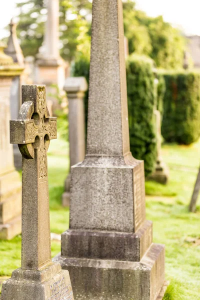 Detalles Del Antiguo Cementerio Gótico Escocia Reino Unido — Foto de Stock