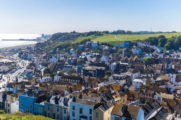 Vista Aérea Hastings Reino Unido — Fotografia de Stock